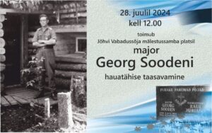 Major Soodeni ja ülemleitnant Jüriado mälestuskivi taaspühitsemine