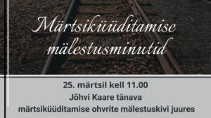 Märtsiküüditamise mälestusminutid, sõnavõtud