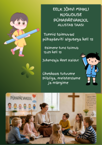 Pühapäevakooli algus